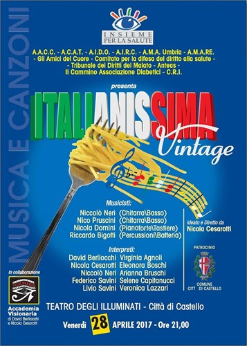 “ITALIANISSIMA VINTAGE” Una serata di musica e solidarietà a Città di Castello - Cultura | WP TTV