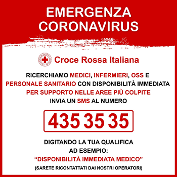 Covid-19, Croce rossa: "Cerchiamo medici e infermieri con disponibilità immediata" - Attualità | WP TTV