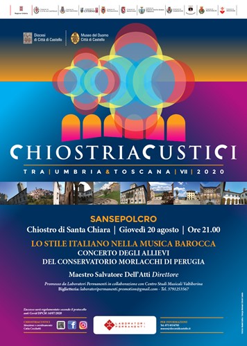 Sansepolcro e Umbertide salutano l'edizione 2020 di Chiostri acustici - Cultura | WP TTV