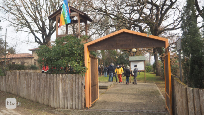 L'ingresso del Parco della Memoria di Renicci