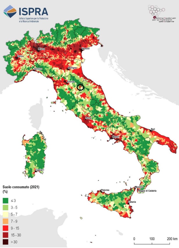 Consumo di suolo 2021