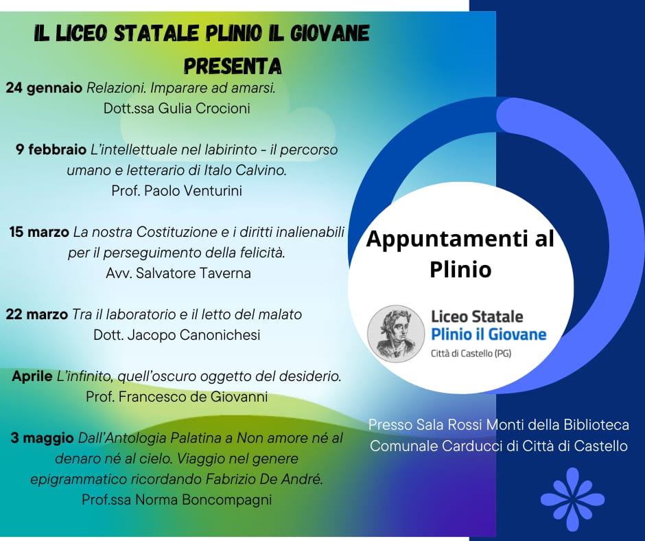 calendario appuntamenti al plinio