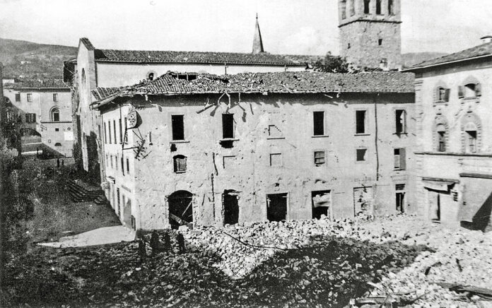 Le macerie della torre