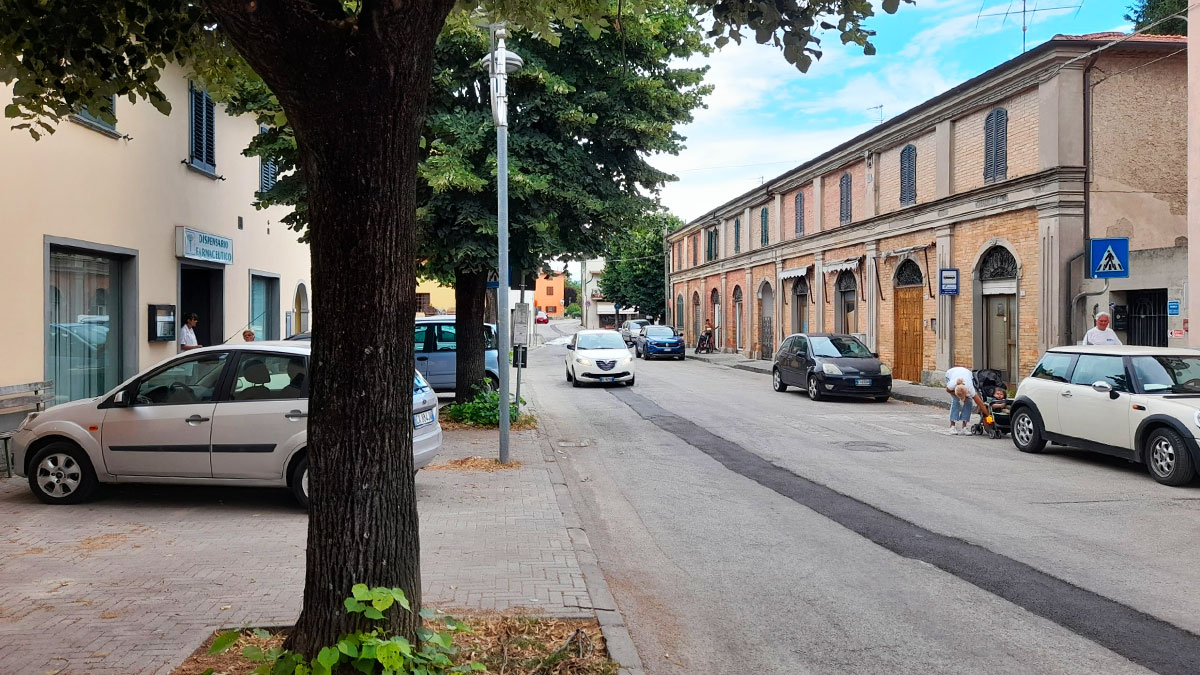 Via Sant'Andrea, la principale traversa di Selci