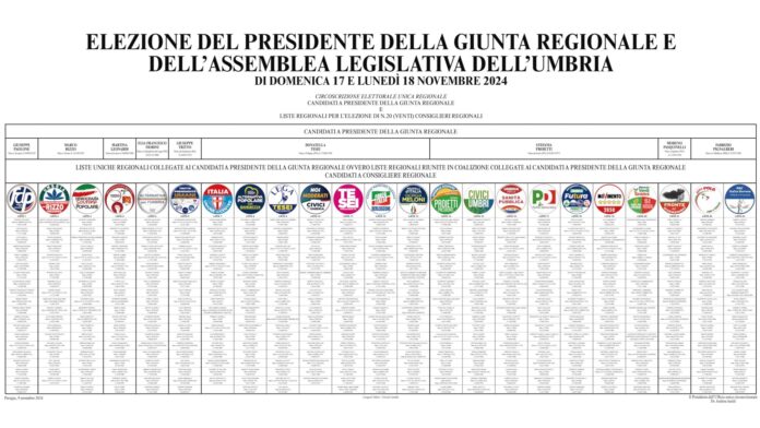 manifesto elettorale umbria 2024